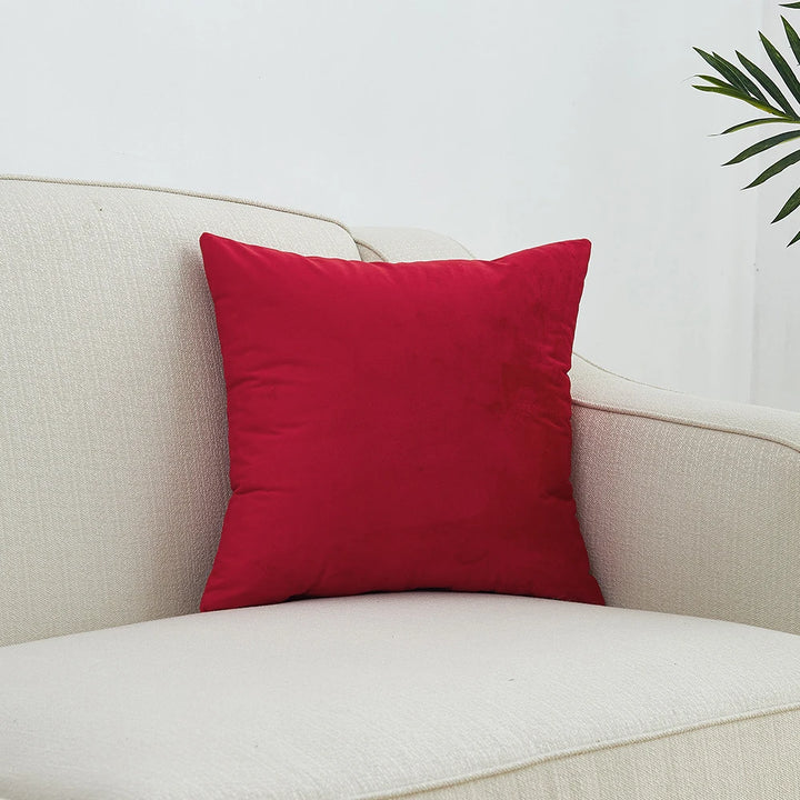 Superfine Velvet Cushion Cover – Soft Solid Luxury Pillowcase