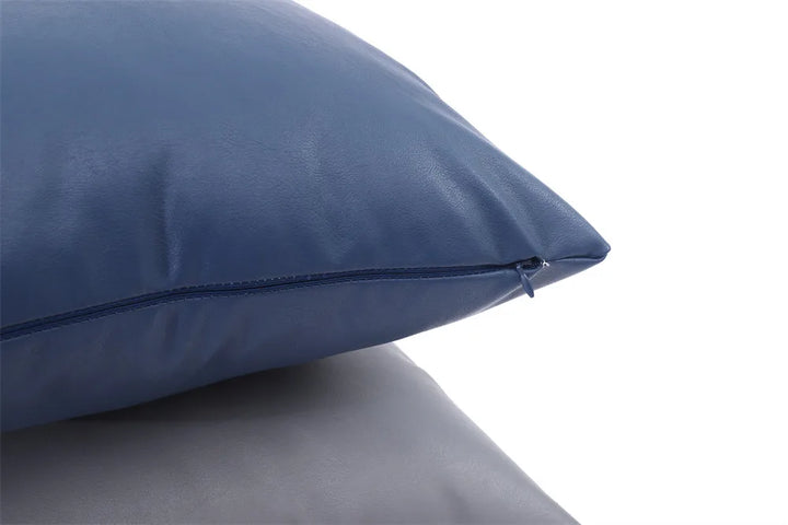 Luxury Faux Leather Cushion Cover – Modern Decorative
