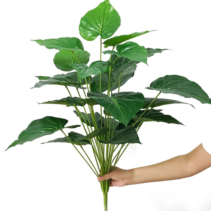 Large Artificial Monstera Leaves – 75cm Tropical Palm Branch