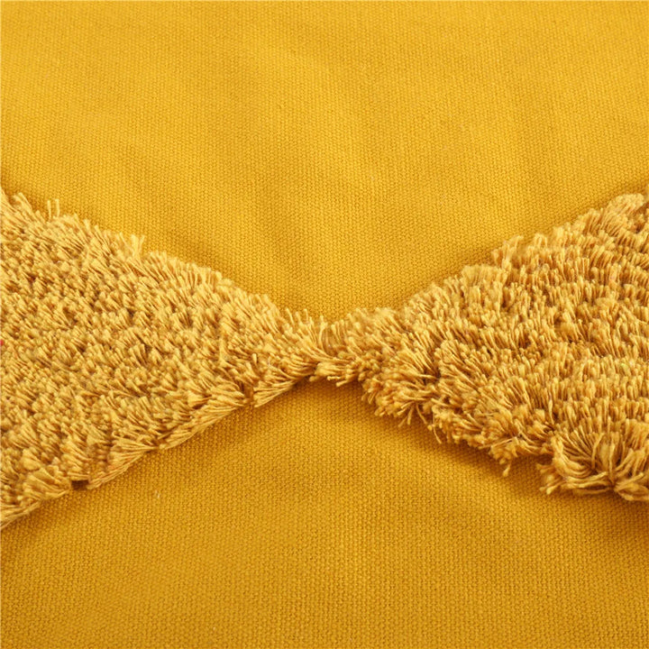 Boho Tufted Cushion Cover – Geometric Tribal Pillow