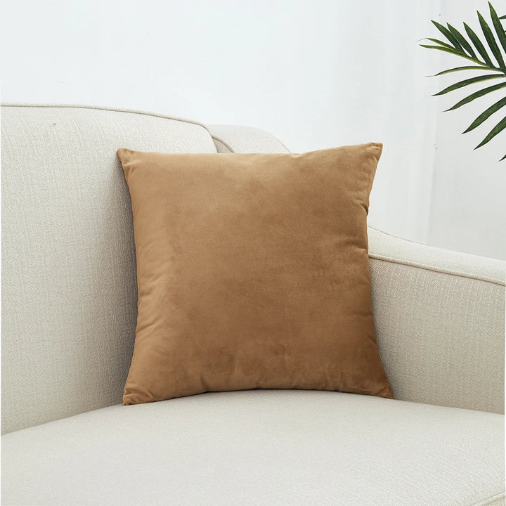 Superfine Velvet Cushion Cover – Soft Solid Luxury Pillowcase