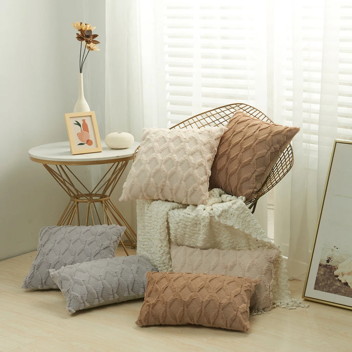 Soft Plush Faux Fur Cushion Cover – Nordic Luxury Decor