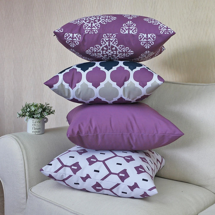 Waterproof Geometric Outdoor Pillow Cover