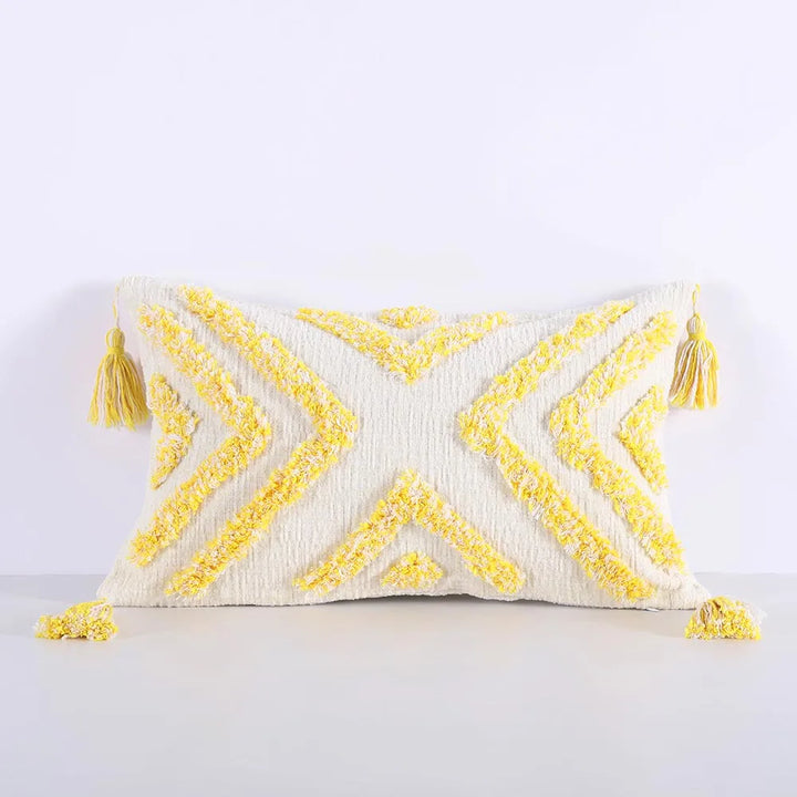 Boho Chenille Tufted Pillow Cover – Morocco Style Cushion