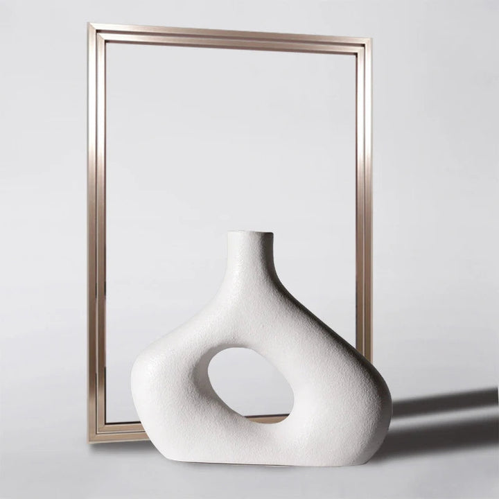 Matte Ceramic Vase – Nordic Minimalist Flowerpot Decor