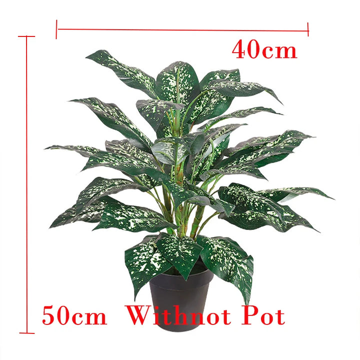50cm Monstera Artificial Plant – Large Tropical Leaf Decor