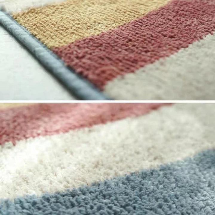 Nordic Cartoon Plush Rug – Non-Slip Semicircle Kids Mat