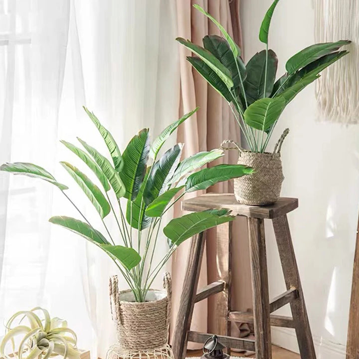 80cm Large Artificial Banana Tree – 18 Leaves Faux Tropical Palm Plant for Home, Garden & Event Décor