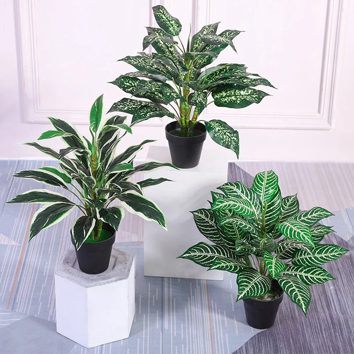 50cm Monstera Artificial Plant – Large Tropical Leaf Decor