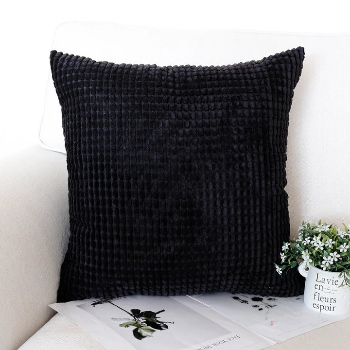 Striped Corduroy Pillow Cover Nordic Soft Decorative Case