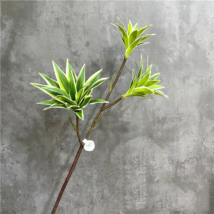 Large Artificial Lily Branch – 83cm Tropical Palm Leaves Decor