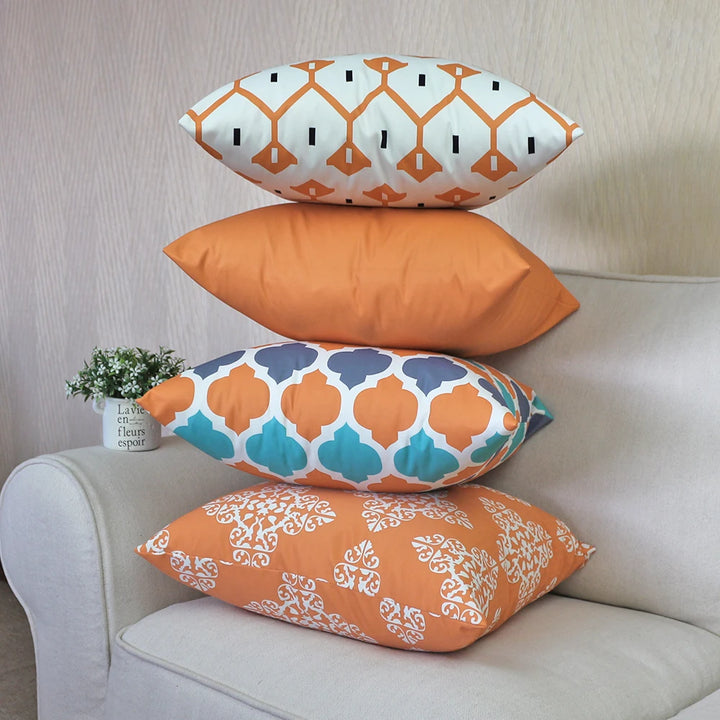 Waterproof Geometric Outdoor Pillow Cover