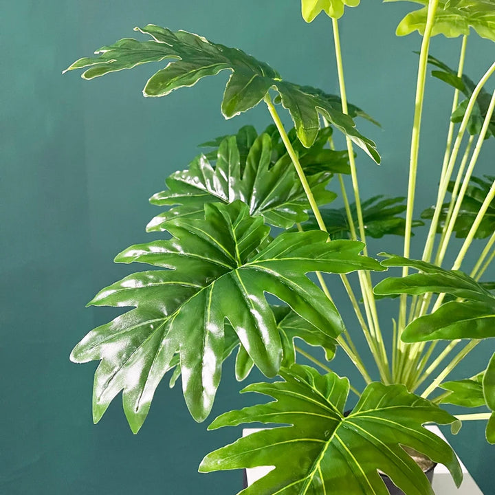 Large Artificial Monstera Leaves – 75cm Tropical Palm Branch