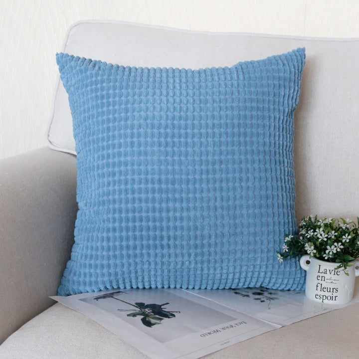 Striped Corduroy Pillow Cover Nordic Soft Decorative Case