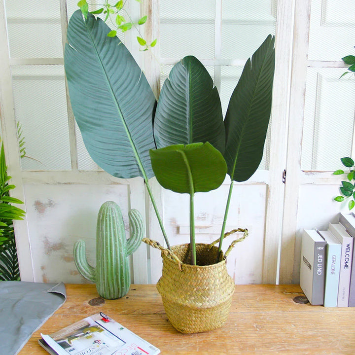 75cm Artificial Banana Leaf – Tropical Palm Tree Branch