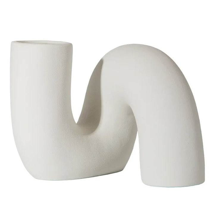 Nordic Ceramic Vase – Modern Art Flower Arrangement Pot for Living Room, Desk & Home Decoration