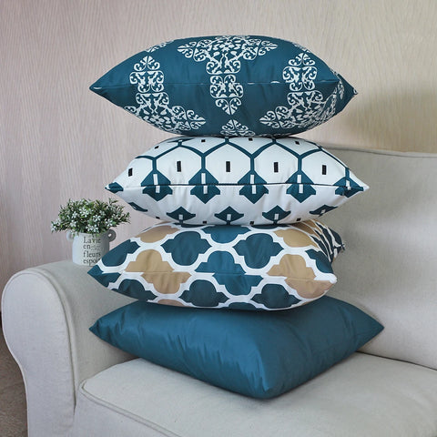 Waterproof Geometric Outdoor Pillow Cover