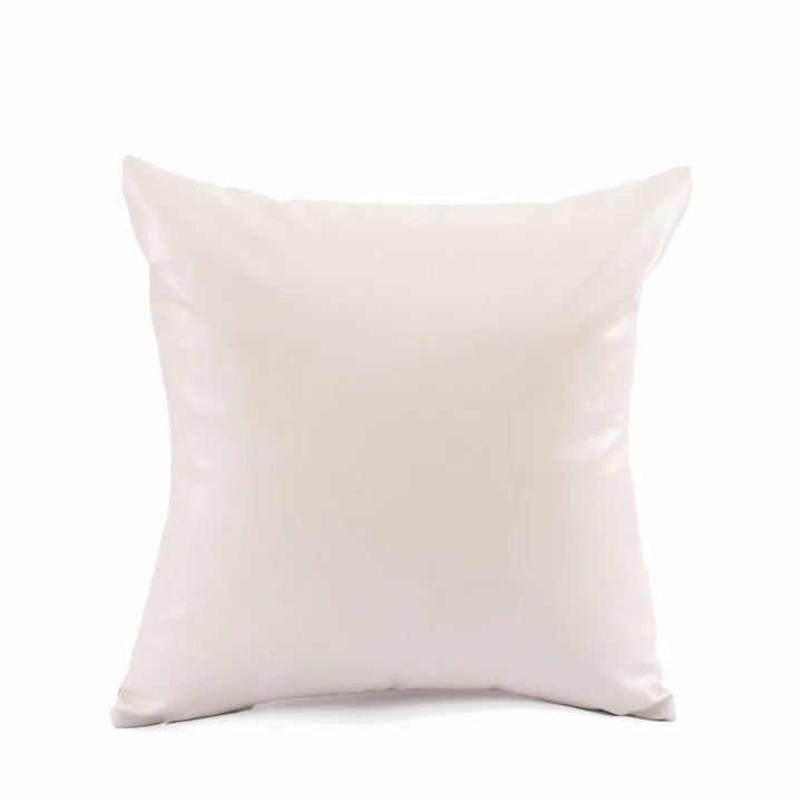 Luxury Faux Leather Cushion Cover – Modern Decorative