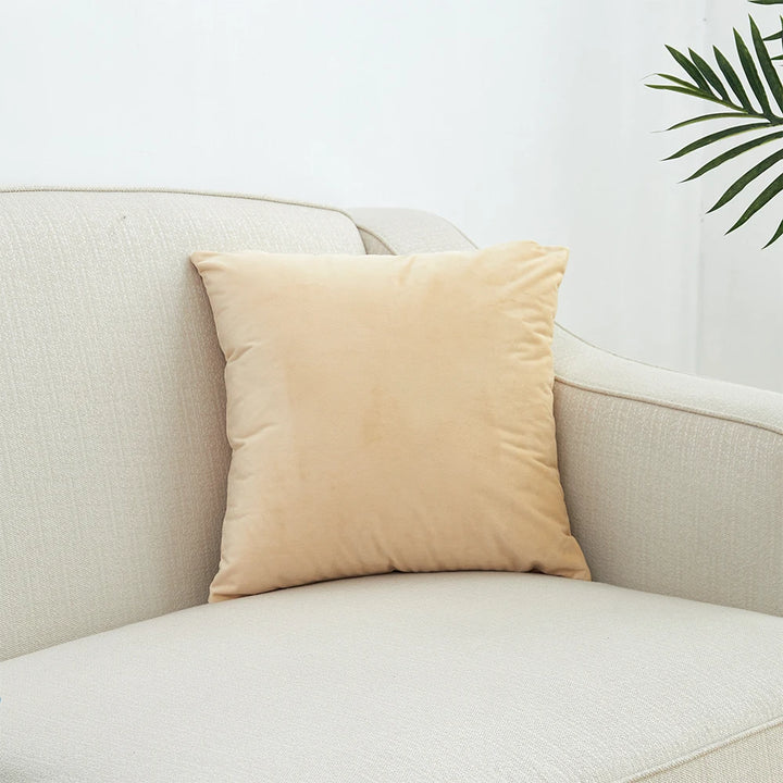 Superfine Velvet Cushion Cover – Soft Solid Luxury Pillowcase
