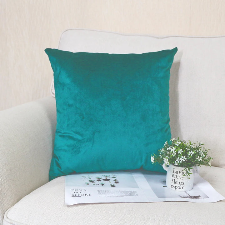 Superfine Velvet Cushion Cover – Soft Solid Luxury Pillowcase