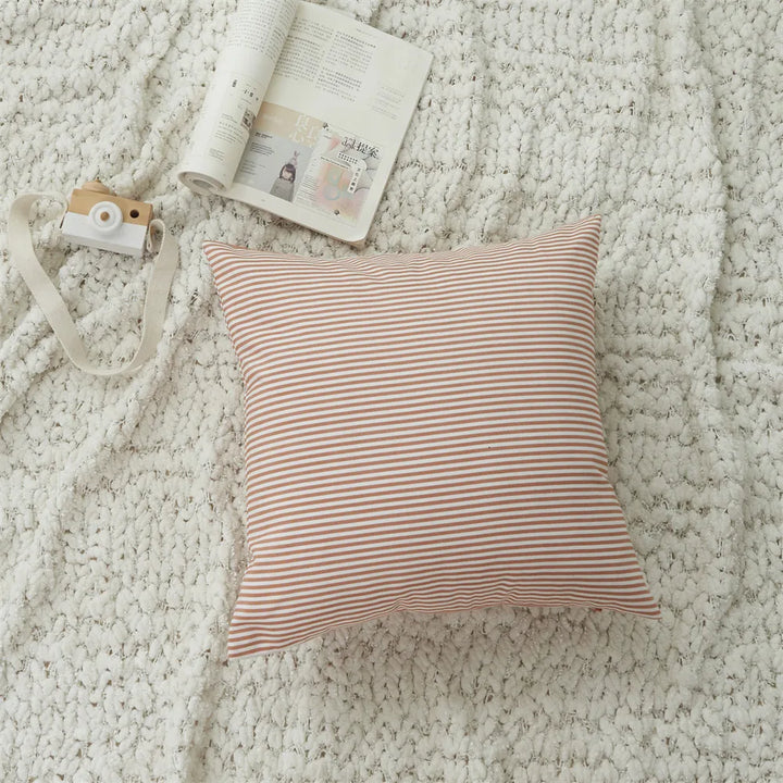 Orange Plaid Cushion Cover for Sofa & Autumn Décor