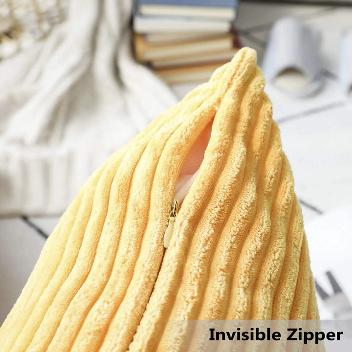 Striped Corduroy Cushion Cover Soft Nordic Pillow Case