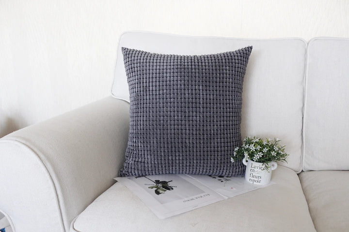 Striped Corduroy Pillow Cover Nordic Soft Decorative Case