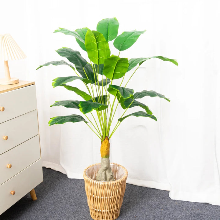 100cm Artificial Banana Tree – 24 Heads Tropical Plant Decor