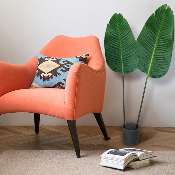 75cm Artificial Banana Leaf – Tropical Palm Tree Branch