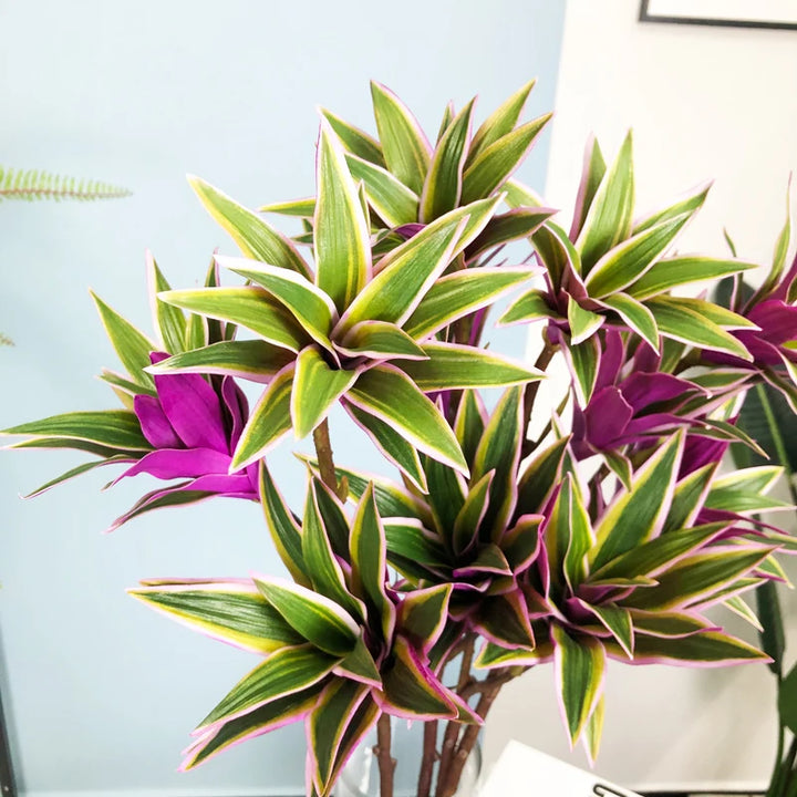 Large Artificial Lily Branch – 83cm Tropical Palm Leaves Decor