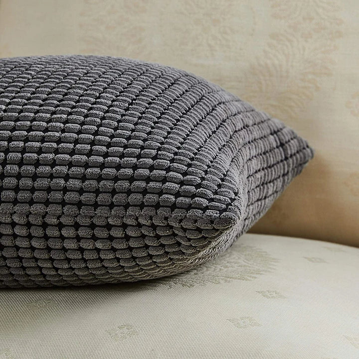 Soft Corduroy Corn Stripe Cushion Cover