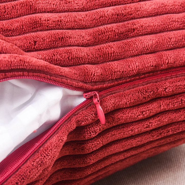 Striped Corduroy Cushion Cover Soft Nordic Pillow Case