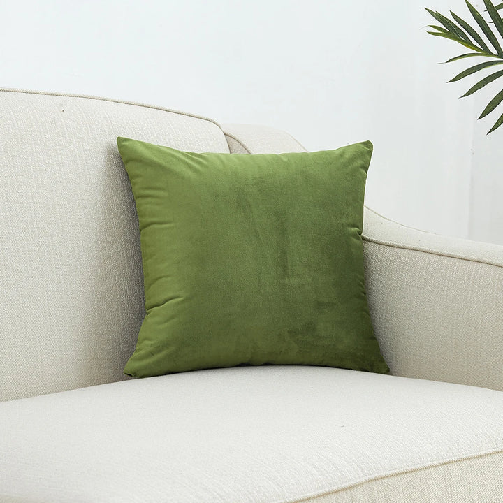 Superfine Velvet Cushion Cover – Soft Solid Luxury Pillowcase