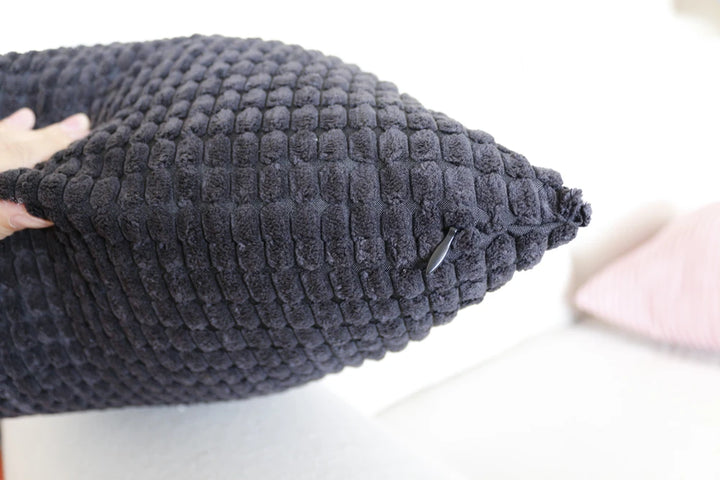 Striped Corduroy Pillow Cover Nordic Soft Decorative Case