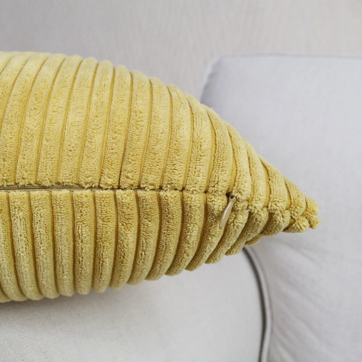 Striped Corduroy Pillow Cover Nordic Soft Decorative Case