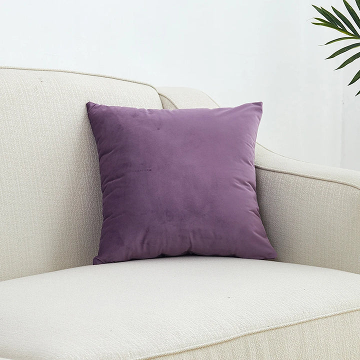 Superfine Velvet Cushion Cover – Soft Solid Luxury Pillowcase