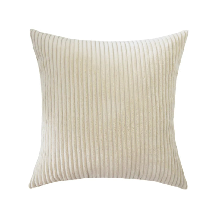 Supersoft Corduroy Cushion Cover – Solid Striped Pillowcase