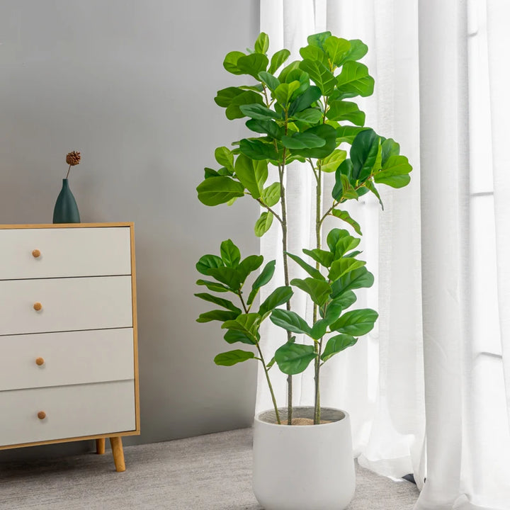 122cm Large Artificial Ficus Tree – Realistic Tropical Greenery for Home, Office, Garden & Shop Decoratio