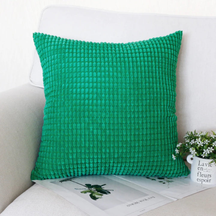 Striped Corduroy Pillow Cover Nordic Soft Decorative Case