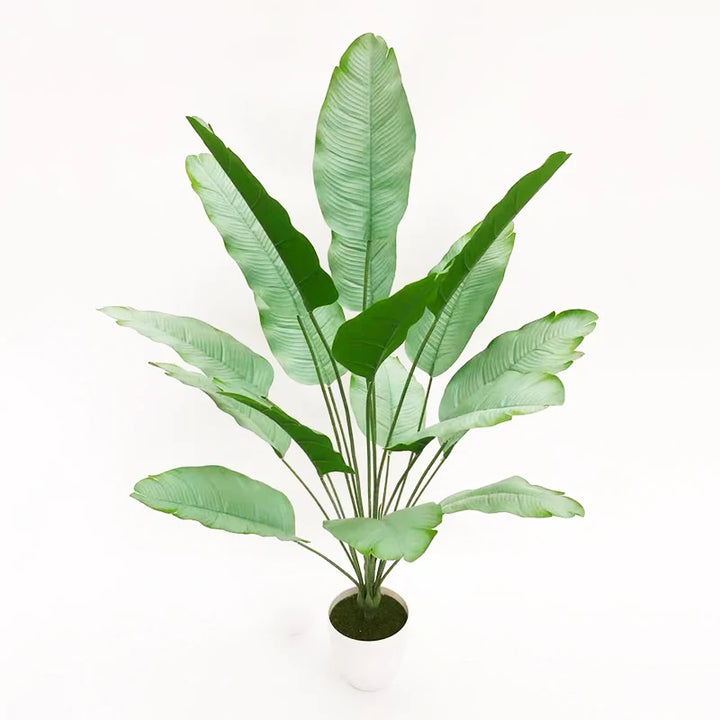 80cm Artificial Banana Tree – Large Tropical Monstera Leaves