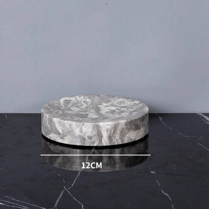 Natural Marble Bathroom Set – Soap Dispenser, Toothbrush Holder & Tray