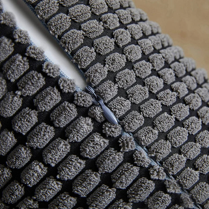 Soft Corduroy Corn Stripe Cushion Cover