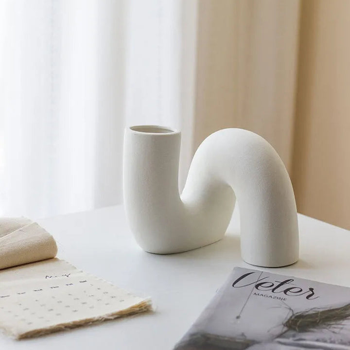 Nordic Ceramic Vase – Modern Art Home Decoration