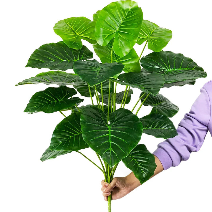 Large Artificial Monstera Leaves – 75cm Tropical Palm Branch