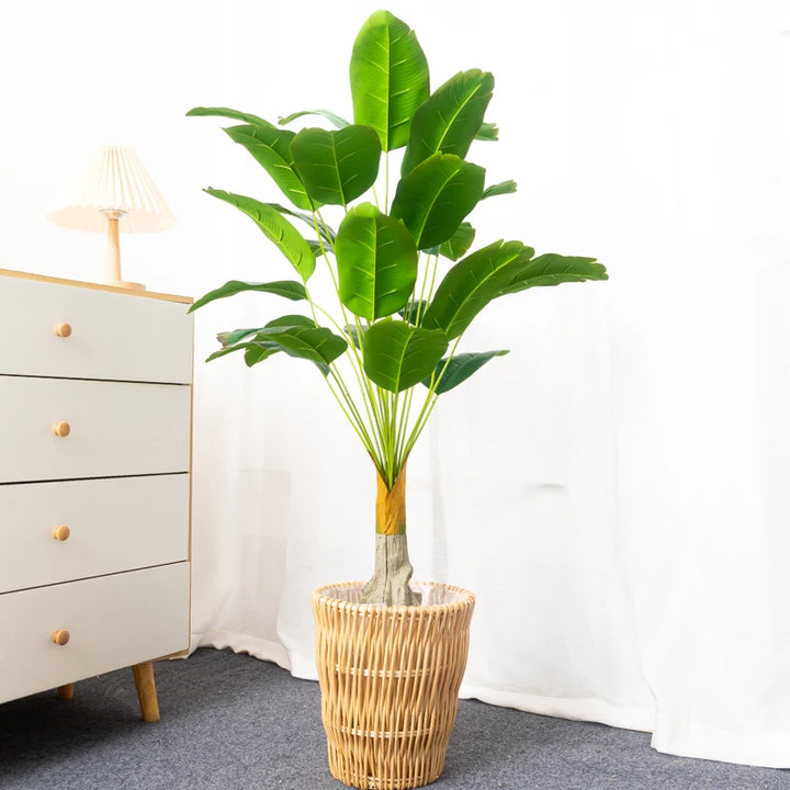100cm Artificial Banana Tree – 24 Heads Tropical Plant Decor