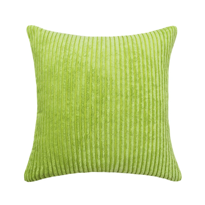 Supersoft Corduroy Cushion Cover – Solid Striped Pillowcase