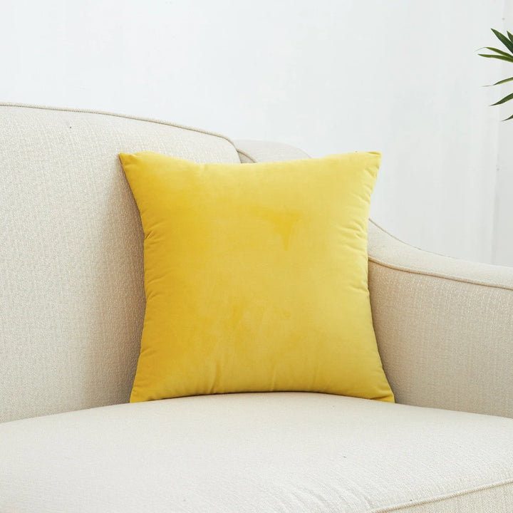 Superfine Velvet Cushion Cover – Soft Solid Luxury Pillowcase