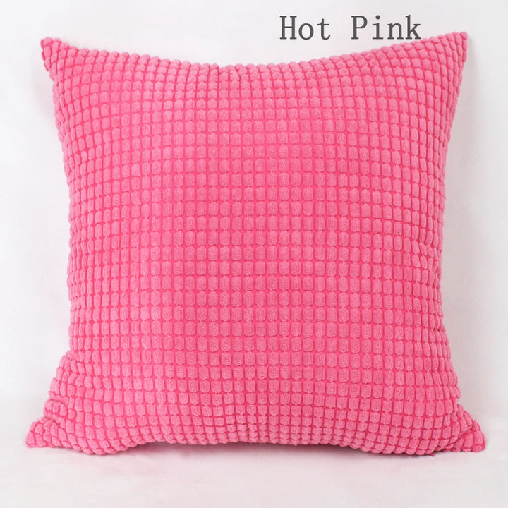 Soft Corduroy Solid Cushion Cover Nordic Large Pillow Case
