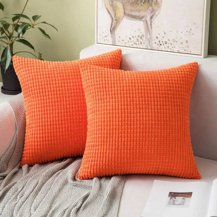 Soft Corduroy Solid Cushion Cover Nordic Large Pillow Case