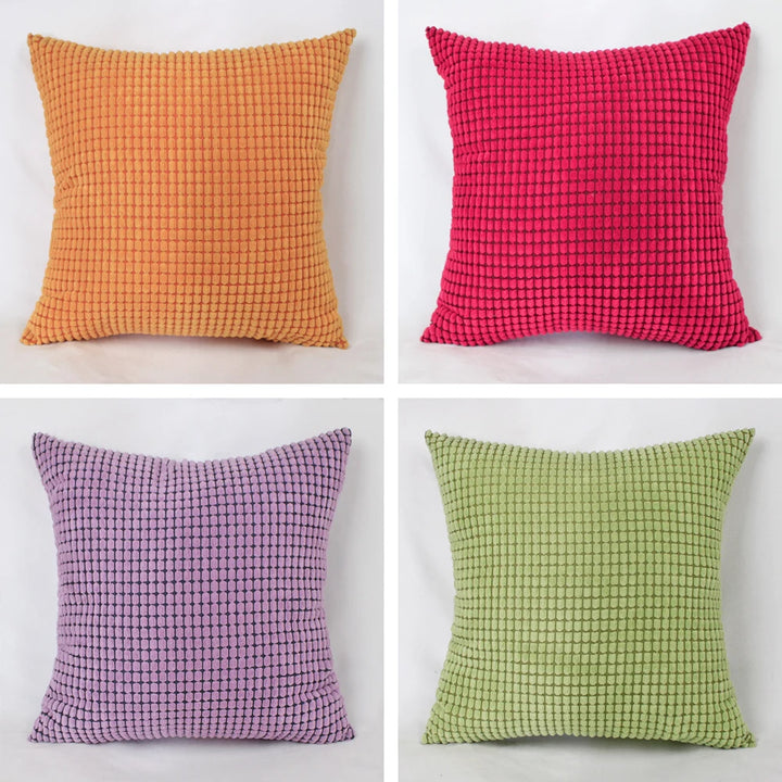 Striped Corduroy Pillow Cover Nordic Soft Decorative Case